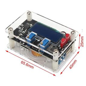 img 2 attached to 🔌 DC-DC Buck Voltage Converter: DROK Adjustable Step Down Voltage Regulator with LCD, USB Port, and Protective Shell