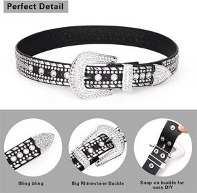 img 3 attached to Rhinestone UnFader Fashion Cowgirl Western Women's Accessories