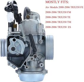 img 1 attached to 🔧 Премиумный карбюратор TRX350: сборка для замены с топливным фильтром и комплектом воздушного фильтра