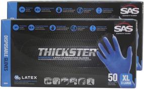 img 2 attached to SAS 6604 (2 boxes) Thickster 🧤 Safety Latex Gloves, X-Large, with Textured Grip