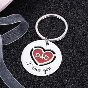 img 3 attached to 🔑 Personalized Father's Keychain: Ideal Birthday & Anniversary Gift for Daughter