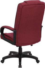 img 1 attached to 🪑 Premium Burgundy High Back Executive Office Chair - Swivel & Arms Included by Flash Furniture