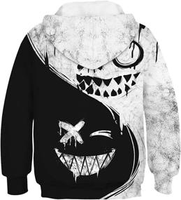 img 3 attached to FLYCHEN Fashion Printed Sweatshirt Pullover Boys' Clothing for Fashion Hoodies & Sweatshirts