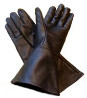 🧤 xx small black leather gauntlet gloves logo