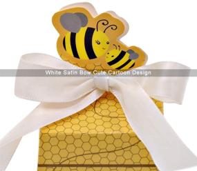 img 1 attached to 🎁 SumDirect 50Pcs Paper Beehive Gift Box: Yellow Baby Shower Candy Boxes with Ribbons for Perfect Birthday Decorations