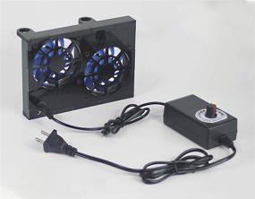 img 4 attached to 7CM Adjustable Speed Ultra Silent Router Cooling Fan for RT-AX86U - Dustproof with Temperature Reduction