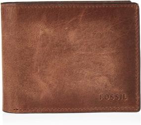 img 4 attached to 👜 Fossil Sliding Wallet - Stylish and Practical Derrick Brown Design