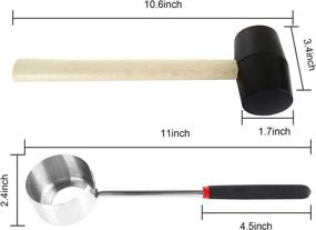 img 3 attached to Coconut Opener Stainless Rubber Mallet Kitchen & Dining and Wine Accessories