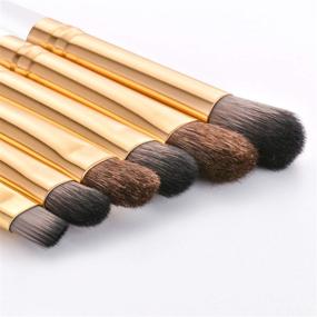 img 3 attached to SMOSIN Eyebrow Brush Set: Professional Eye Brow Brushes Kit, Portable Blending Brushes (6 Pieces, White)