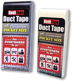 img 3 attached to RediTape Travel Size Duct Tape Colors 2-Pack (Black &Amp Painting Supplies & Wall Treatments