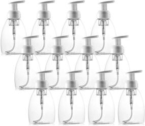 img 4 attached to 🧼 Bekith 12 Pack Foaming Soap Dispensers Pump-Bottles 8.5oz / 250ml - Ideal for Castile Soap, DIY Liquid Soap, Dish Soap, Body Wash and More
