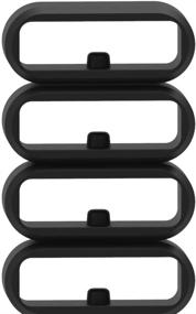 img 3 attached to 🔒 10-Pack of 20MM Anti-Slip Silicone Keeper Loops for Amazfit Bip Smartwatch – Soft, Durable Fastener Rings Ideal for Band Holder and Security Retention