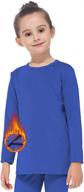 subuteay kids thermal top: fleece-lined long sleeve undershirt baselayer logo