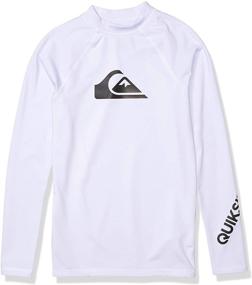 img 4 attached to 👕 Quiksilver Sleeve Youth Rashguard Shirt: The Perfect Swimwear for Boys' Clothing