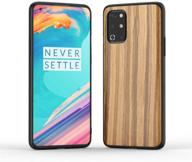 gogodog compatible with oneplus 8t case full cover ultra thin matte anti slip scratch resistant carbon fiber fashion creativity anti-fall shell for one plus 8t (wood grain) logo