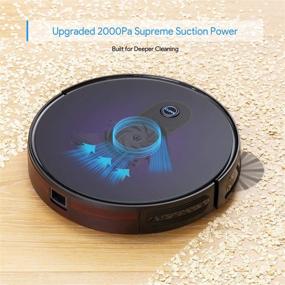 img 3 attached to 🤖 Bagotte Robot Vacuum Cleaner: 2000Pa Strong Suction, Smart Self-Charging, Pet Hair Cleaning, Quiet Operation. Perfect for Hard Floors, Carpets & More!