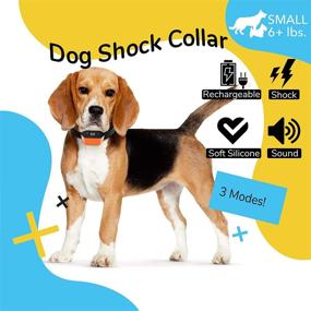 img 3 attached to Waterproof Rechargeable Electric Dog Training Collar with Remote - Pet Behavior Trainer Using Vibration, Beep, and Shock Modes - E-collar for Small, Medium, and Large Dogs