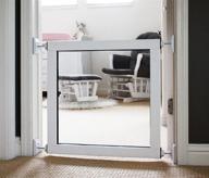 clearvis stepover gate: versatile pet safety solution for doorways, stairs, play areas - indoor/outdoor options! logo