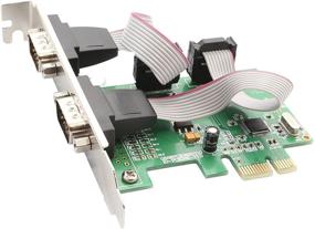 img 4 attached to IO Crest SI-PEX15037: Высокопроизводительный 2-портовый серийный PCI-e 1.0 х 1 с полной и низкопрофильными кронштейнами - Купить сейчас!