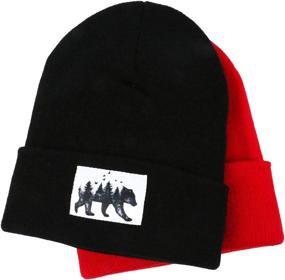 img 2 attached to FlySpacs Beanie Winter Rooster Papercut Outdoor Recreation