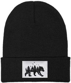 img 3 attached to FlySpacs Beanie Winter Rooster Papercut Outdoor Recreation