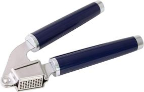 img 3 attached to KitchenAid Classic Garlic Press, 7.68-Inch, in Cobalt Blue