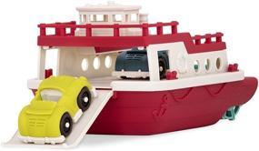 img 4 attached to 🛥️ Wonder Wheels by Battat – Floating Bath Toy Boat with Cars For Toddlers Age 1 & Up – Ferry Boat (3 Pc) – Environmentally Friendly & 100% Recyclable