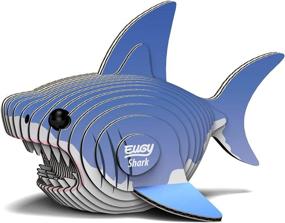 img 4 attached to Пазл EUGY Shark из экологически чистой бумаги