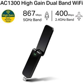 img 3 attached to 📶 TP-Link Archer T4U V3 - Dual Band MU-MIMO USB Wifi Adapter, 1300Mbps Wireless Network Dongle with Foldable High Gain Antenna for PC, Compatible with Windows and Mac OS