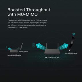 img 1 attached to 📶 TP-Link Archer T4U V3 - Dual Band MU-MIMO USB Wifi Adapter, 1300Mbps Wireless Network Dongle with Foldable High Gain Antenna for PC, Compatible with Windows and Mac OS