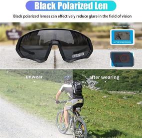 img 2 attached to 🕶️ KAPVOE Polarized Cycling Glasses | MTB Sunglasses for Men and Women | Mountain Bike & Motorcycle