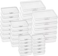 📦 kingrol 32 pack mini clear plastic storage containers with lids - perfect for beads, jewelry, tools & craft supplies logo