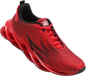 img 2 attached to 👟 High-Performance Azooken Men's Tennis Shoes: Breathable, Lightweight Footwear for Sports and Jogging