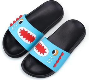 img 4 attached to 🍉 Children's Summer Slides Sandals: Shower Slippers for Beach, Pool, and Water Activities - Ideal for Girls, Boys, and Fruit-Lovers!