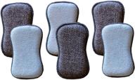 🧽 tuff-scrub microfiber multi-surface scrub and wipe sponges - dual-sided for scouring and easy household cleaning - machine washable (pack of 6) logo