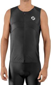 img 4 attached to 🚴 SLS3 Men's Triathlon Top - Triathlon Shirts for Men - Tri Jerseys - Sleeveless Tri Top - Men's Tri Top - Bike Jersey