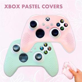 img 3 attached to 🎮 BelugaDesign Pastel Skin Cover for Xbox Wireless Controller – Soft Sleeve Shell Case with Textured Grip, Compatible with Xbox Series X/S and Xbox One (Pink and Green)