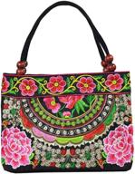 women tote vintage floral hobo embroidery shouder handbags women's handbags & wallets in hobo bags logo