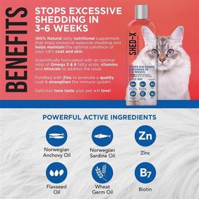 img 2 attached to 🐱 Shed-X Liquid Daily Supplement for Cats: Natural Solution to Reduce Excessive Shedding