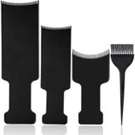 set of 4 balayage highlighting boards with hair dye 🎨 paddle brush & comb – ideal for salon and hair dye applications logo