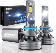 💡 fahren 9006/hb4 led headlight bulbs: super bright conversion kit, 60w 10000 lumens, cool white, waterproof - pack of 2 logo