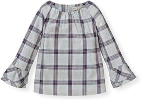 img 4 attached to 👗 Stylish and Chic: Hope Henry Girls' Ruffle Sleeve Girls' Clothing Collection