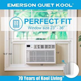 img 4 attached to 🌬️ Emerson Quiet Kool 8,000 BTU Window Air Conditioner with Remote Control, EARC8RE1, 115V, White, 8000 BTU