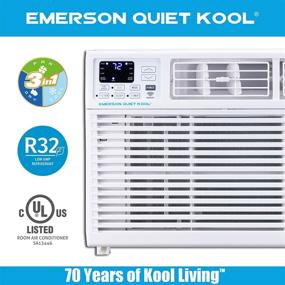 img 1 attached to 🌬️ Emerson Quiet Kool 8,000 BTU Window Air Conditioner with Remote Control, EARC8RE1, 115V, White, 8000 BTU