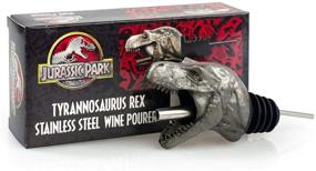 img 1 attached to 🦖 Surreal Entertainment Jurassic Park T-rex Wine Pourer - Premium Stainless Steel Spout for Standard Wine Bottles