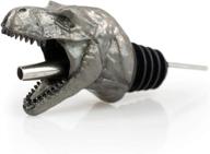 🦖 surreal entertainment jurassic park t-rex wine pourer - premium stainless steel spout for standard wine bottles логотип