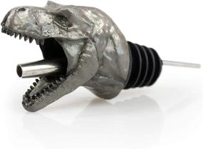 img 4 attached to 🦖 Surreal Entertainment Jurassic Park T-rex Wine Pourer - Premium Stainless Steel Spout for Standard Wine Bottles