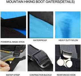 img 1 attached to 👦 Luwint Waterproof Kids Leg Boot Gaiters: Top-Notch Protective Gear for 6-12 Yrs Old Girls and Boys in Hiking, Hunting, and Climbing Activities