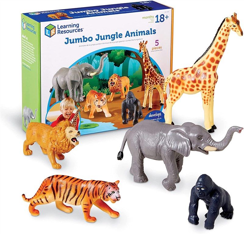 learning resources jumbo jungle animals 로고