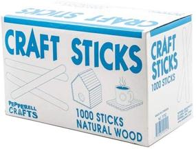 img 3 attached to 🍦 1,000 Natural Wood Craft Sticks for Ice Cream, Crafts, Waxing, Art Projects & Party Food Labels - 4.25 Inch Popsicle Sticks